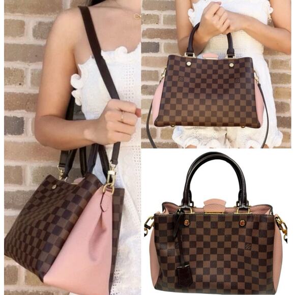 💎✨SUPER RARE✨💎 Authentic Louis Vuitton  Brittany Damier Ebene Bag - Picture 3 of 10